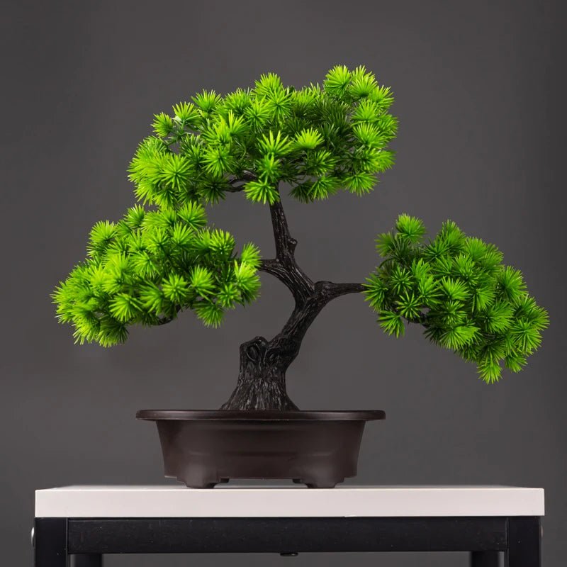 27CM ARTIFICIAL PINE TREE | FAKE BONSAI DESKTOP DECOR