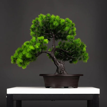 27CM ARTIFICIAL PINE TREE | FAKE BONSAI DESKTOP DECOR