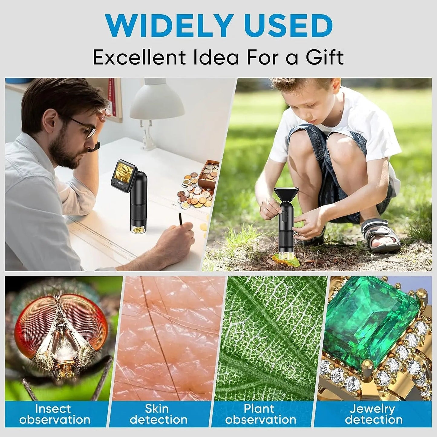 800X HD DIGITAL MICROSCOPE| HANDHELD USB POCKET MICROSCOPE