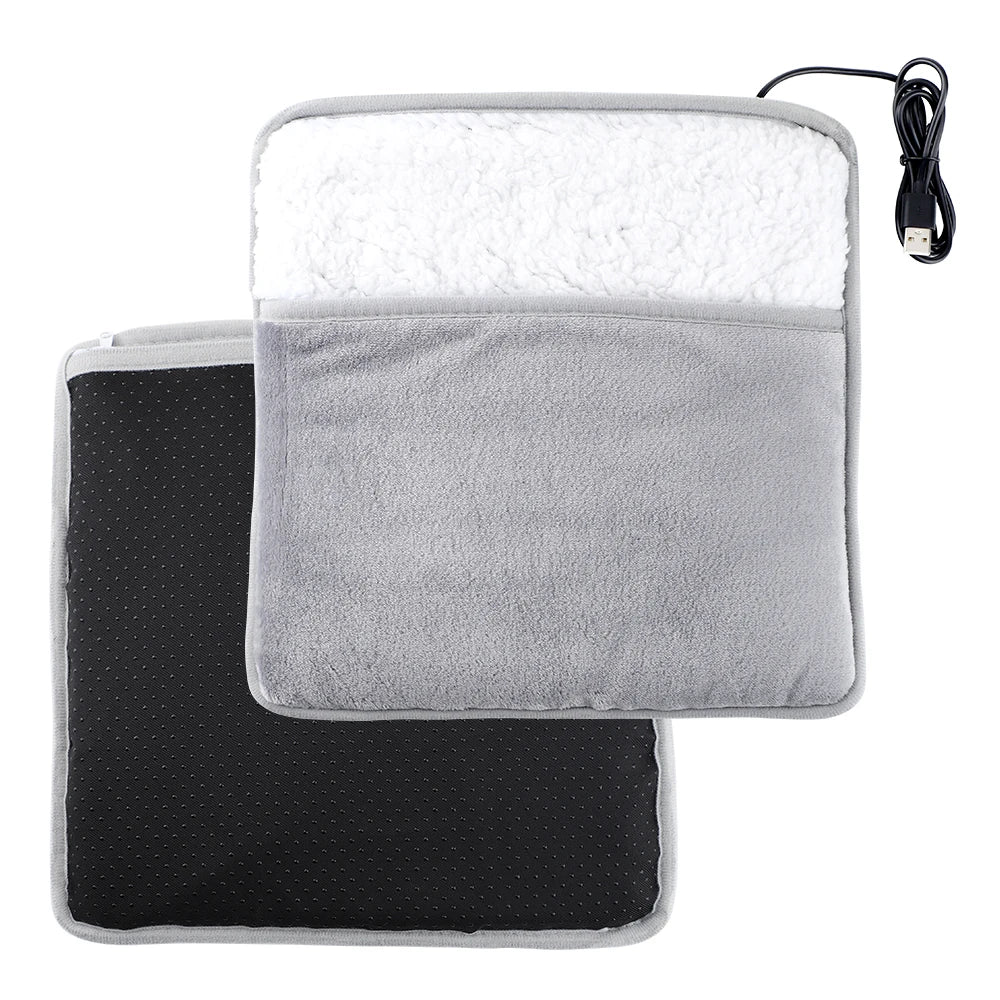 WINTER ELECTRIC FOOT WARMER | USB CHARGING PLUSH HEATING PAD