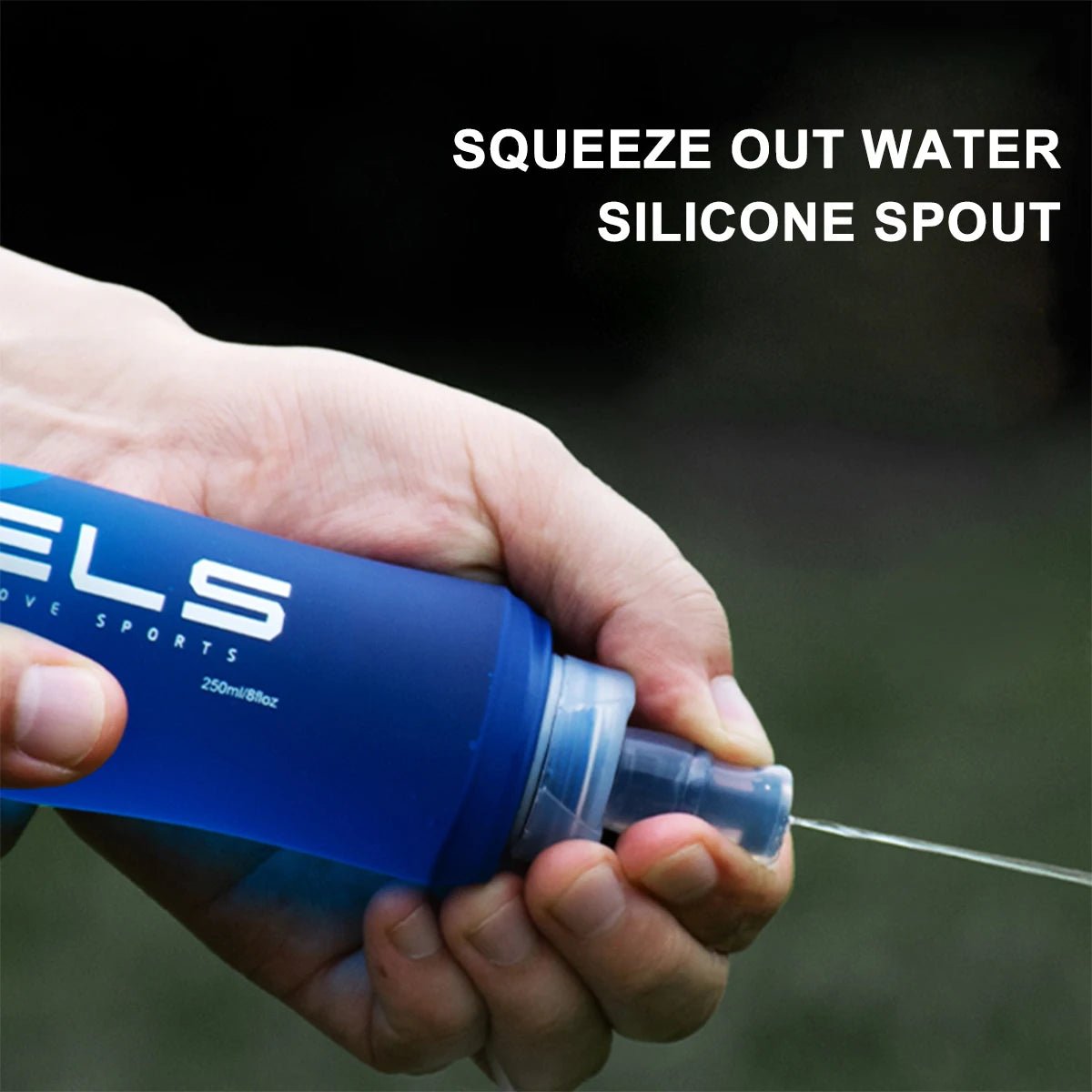 COLLAPSIBLE SILICON WATER BOTTLE FOR TRAVEL & OUTDOOR