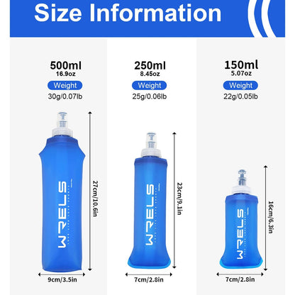 COLLAPSIBLE SILICON WATER BOTTLE FOR TRAVEL & OUTDOOR